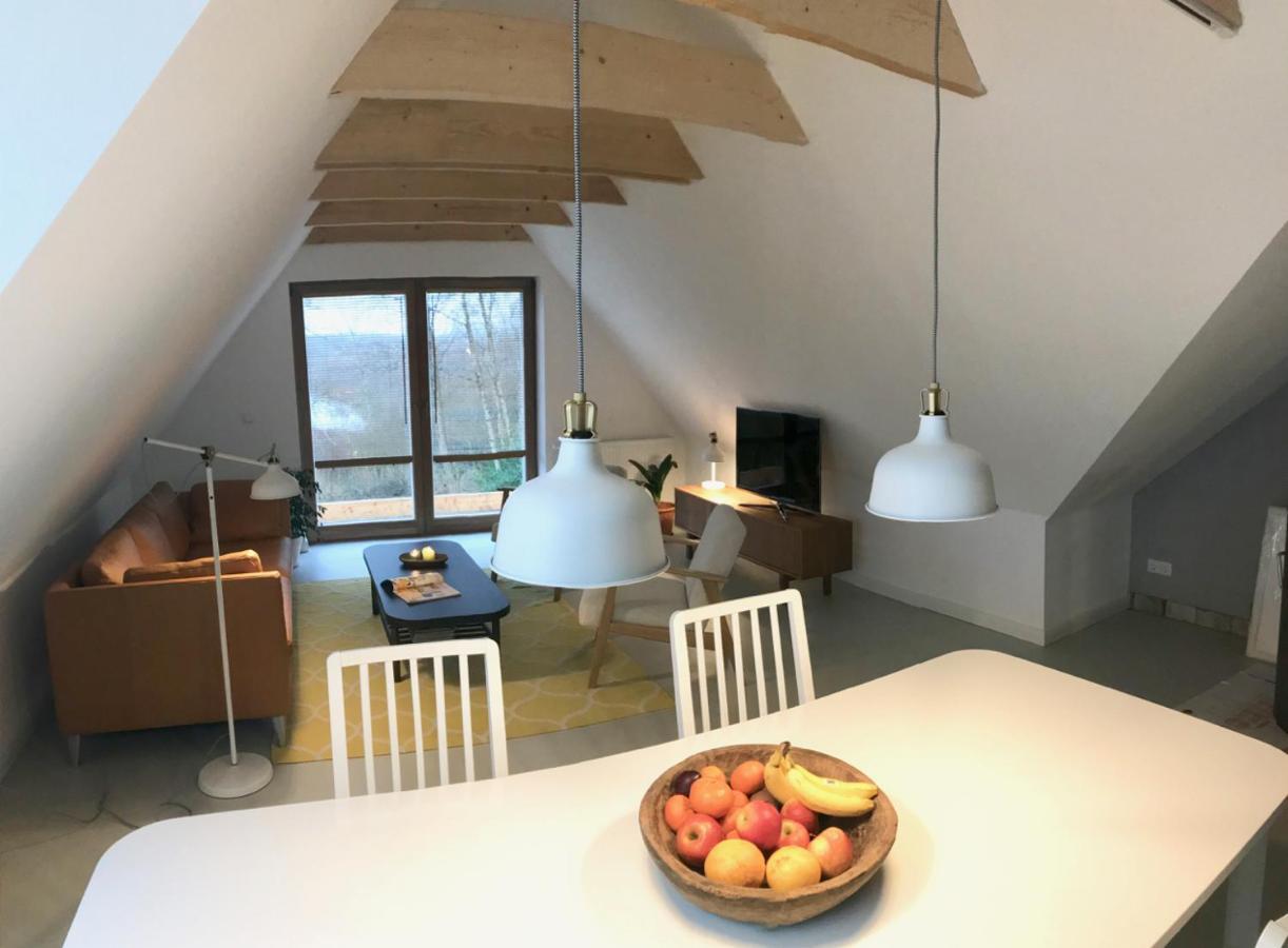 Moorblick! Grosse Dachwohnung Mit Kamin Und Sauna Leck ภายนอก รูปภาพ