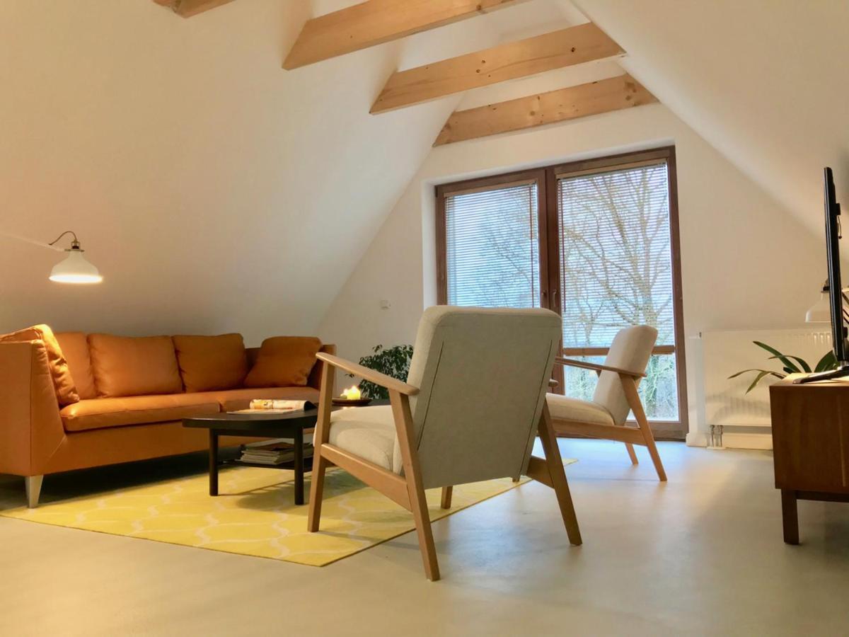Moorblick! Grosse Dachwohnung Mit Kamin Und Sauna Leck ภายนอก รูปภาพ