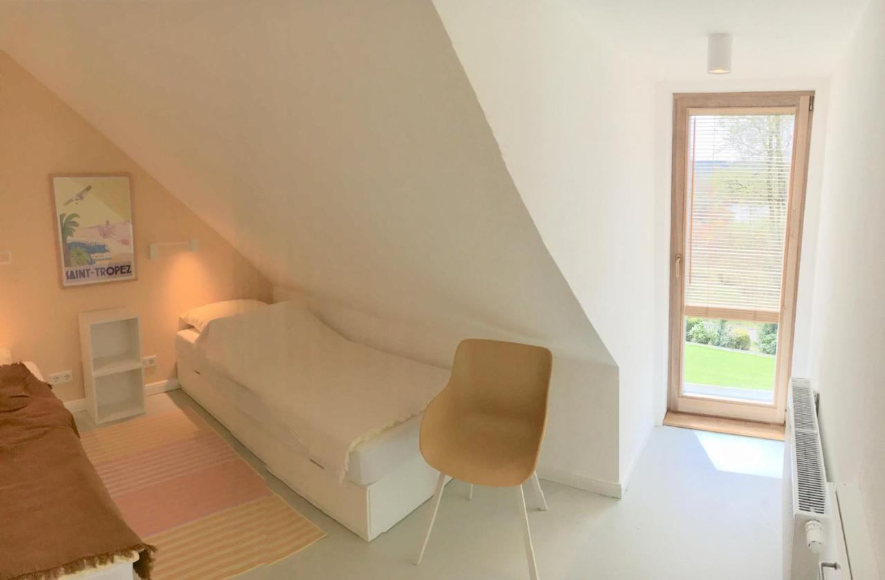 Moorblick! Grosse Dachwohnung Mit Kamin Und Sauna Leck ภายนอก รูปภาพ