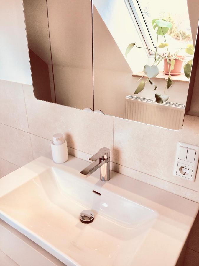 Moorblick! Grosse Dachwohnung Mit Kamin Und Sauna Leck ภายนอก รูปภาพ