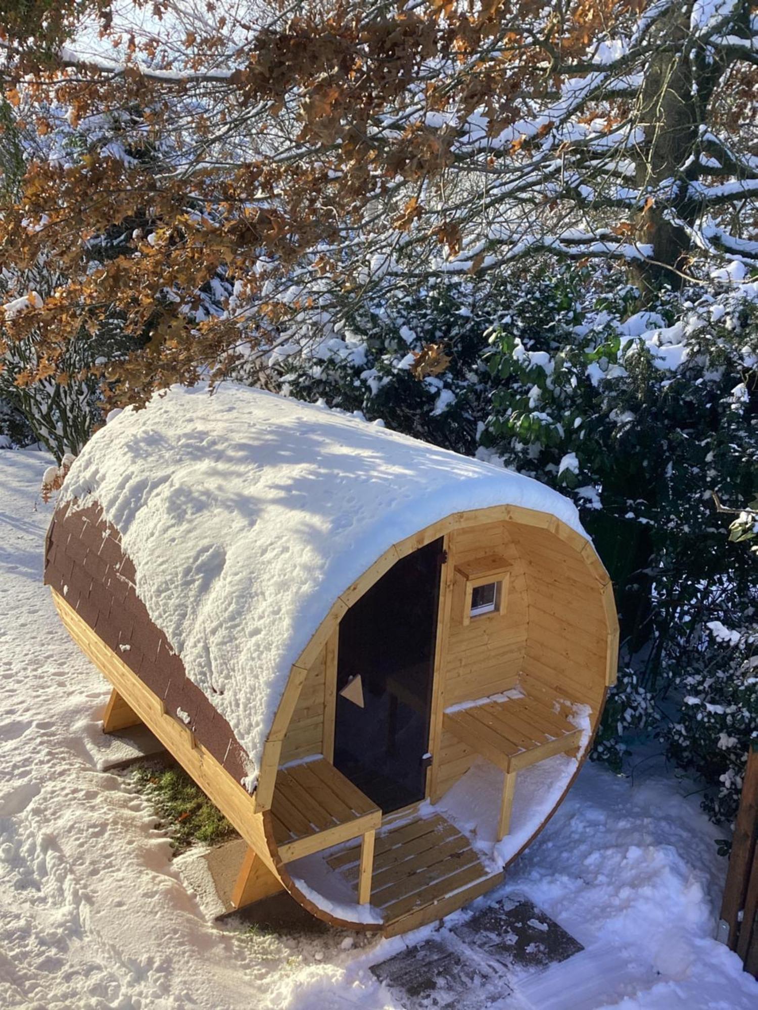 Moorblick! Grosse Dachwohnung Mit Kamin Und Sauna Leck ภายนอก รูปภาพ