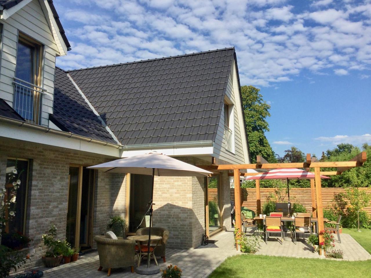 Moorblick! Grosse Dachwohnung Mit Kamin Und Sauna Leck ภายนอก รูปภาพ